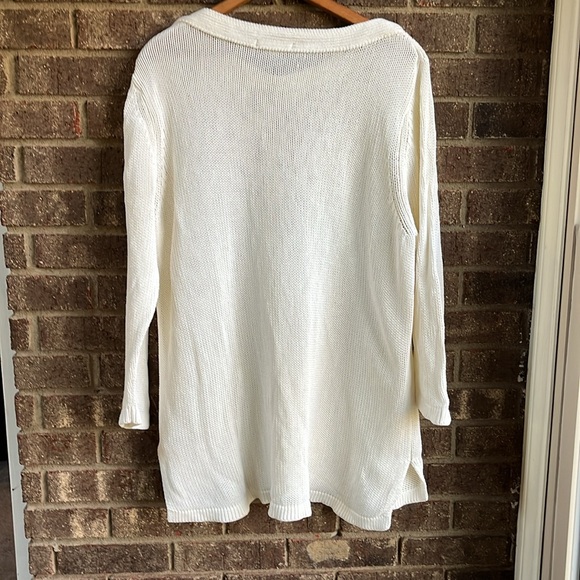 Boden Off White Knit Boat Neck Sweater Size 16 - Picture 4 of 7
